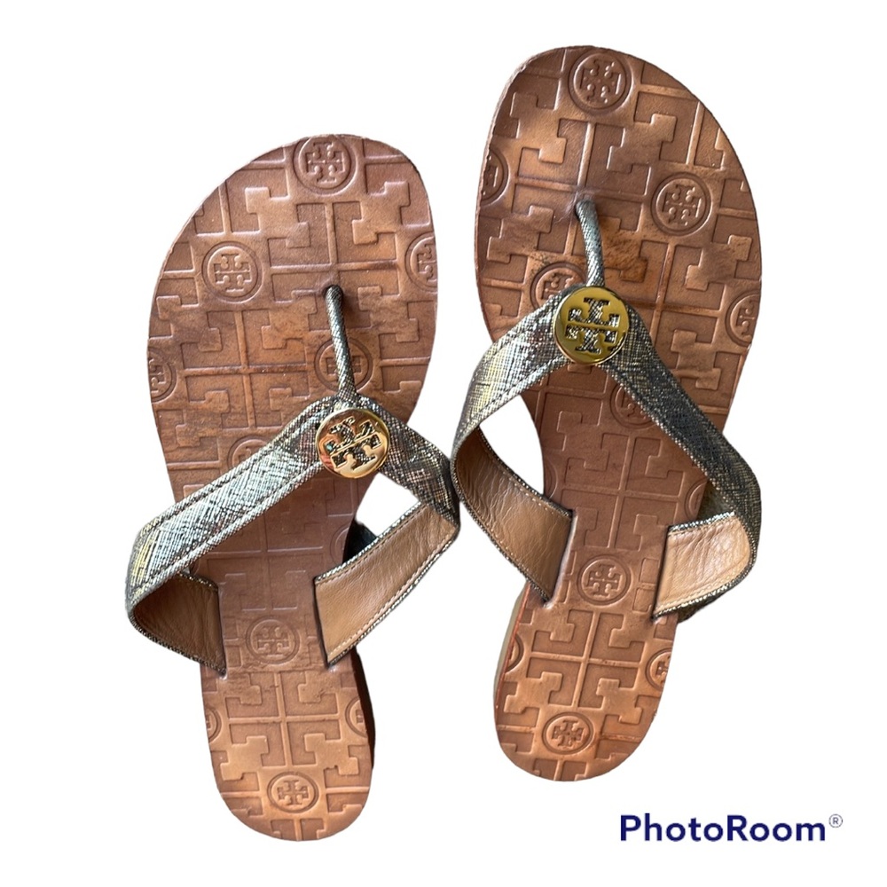 Tory Burch Silver Braided Sandals for Casual Wear